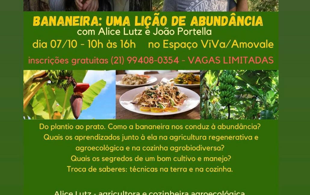 Oficina sobre o uso e plantio da Banana com Alice Lutz e João Portela